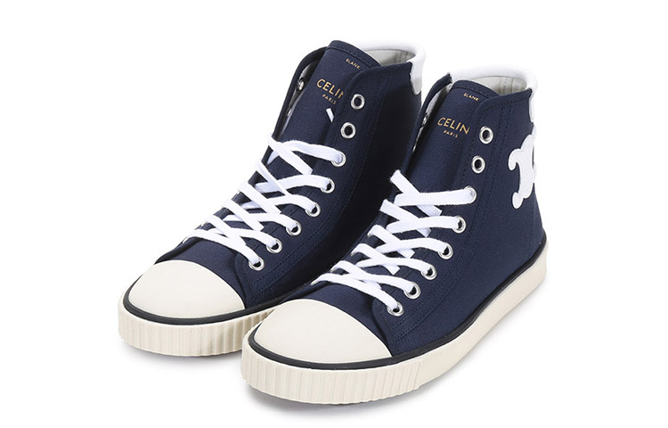 (W) CELINE High-Top Canvas 'Navy' 圖 3