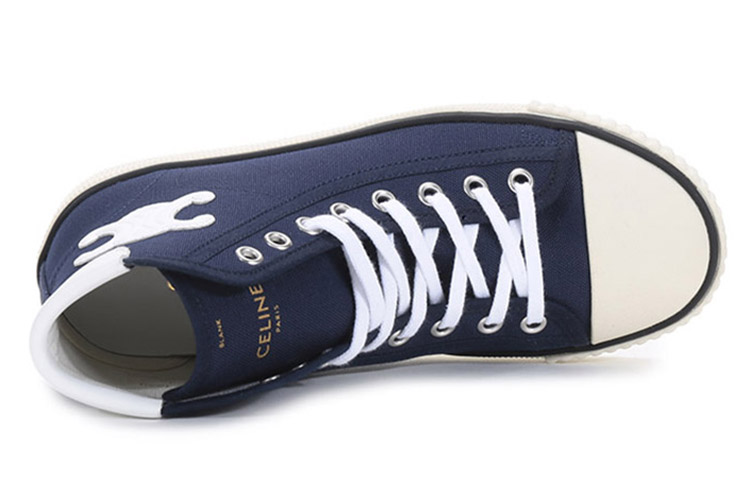 (W) CELINE High-Top Canvas 'Navy' 圖 5