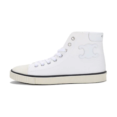 (W) CELINE Blank Mid Lace Up Off 'White'