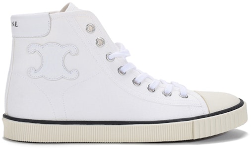 (W) CELINE 高帮系带帆布运动鞋 '米色' 343202006C.01OW Order (W) CELINE 高帮系带帆布运动鞋 '米色' 343202006C.01OW