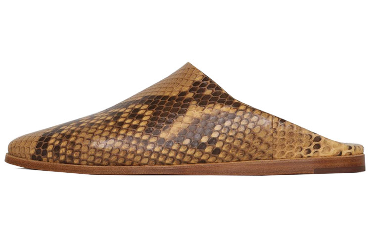 (W) CELINE Jacno Mule 'Glossy Snakeskin Yellow'