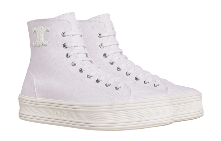 Order CELINE Jane 時尚繫帶板鞋 女款 白色