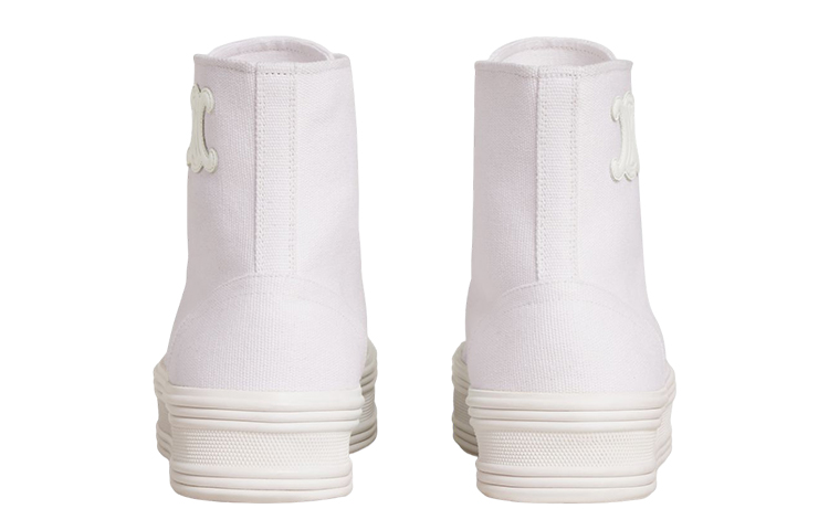 Lookbook CELINE Jane 時尚繫帶板鞋 女款 白色