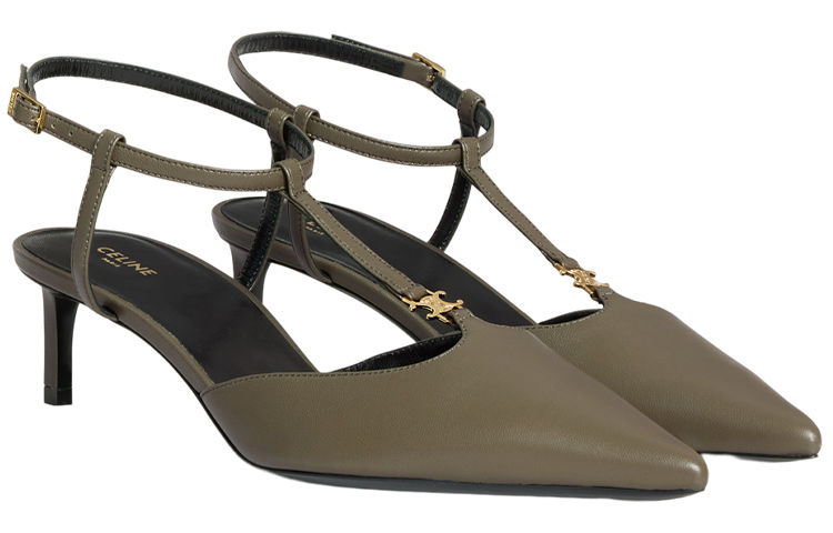 Lookbook (W) CELINE Kitten 'Sepatu Stiletto Hijau Tua' 352193010C.31DO