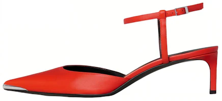 (Women) CELINE Kitten Heel Sandal 'Red Leather Fashion' 347853010C.20BI (Women) CELINE Kitten Heel Sandal 'Red Leather Fashion' 347853010C.20BI