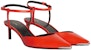 (W) CELINE Kasut Tumit Kucing 'Fesyen Kulit Merah' 347853010C.20BI
