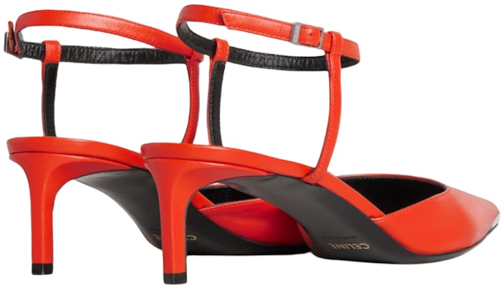 (Women) CELINE Kitten Heel Sandal 'Red Leather Fashion' 347853010C.20BI Shop (Women) CELINE Kitten Heel Sandal 'Red Leather Fashion' 347853010C.20BI