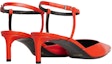 Shop (W) CELINE Kasut Tumit Kucing 'Fesyen Kulit Merah' 347853010C.20BI