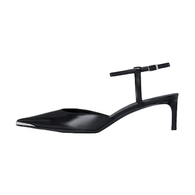 (W) CELINE Kitten High Heel Sandals 'Black Leather'