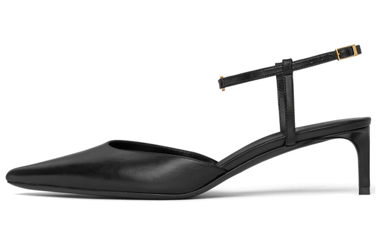 (Women) CELINE Kitten Triomphe 'Black Buckle' 347873676C.38NO