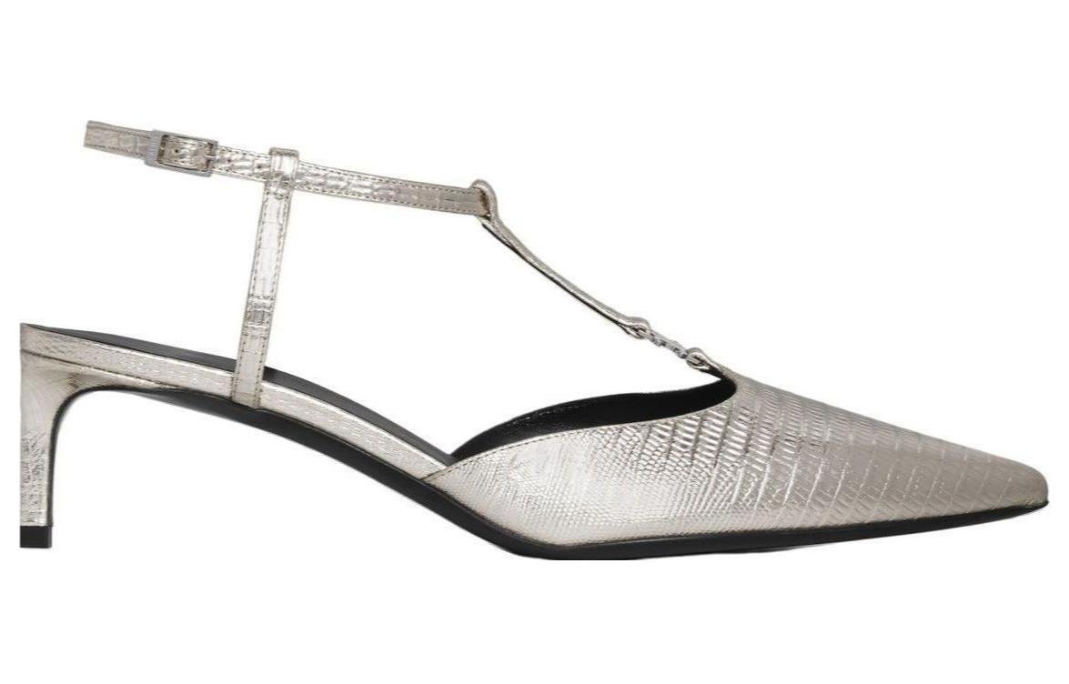 Order (Women) CELINE Kitten Triomphe T-Bar 'Silver' 352193304C.36PN
