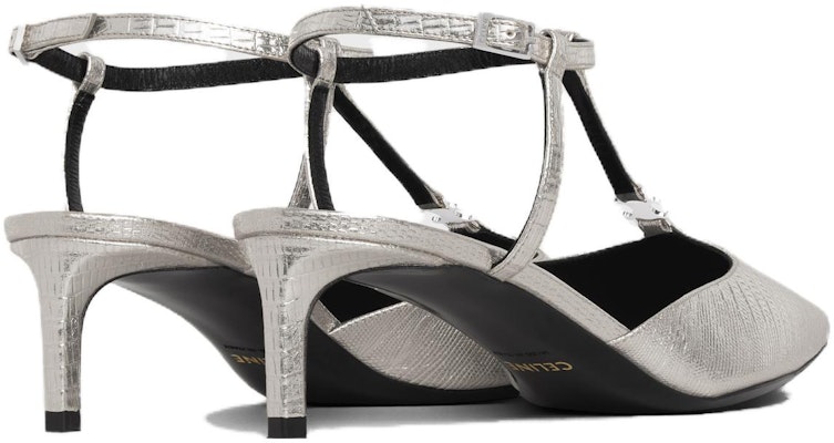 (Women) CELINE Kitten Triomphe T-Bar 'Silver' 352193304C.36PN Shop (Women) CELINE Kitten Triomphe T-Bar 'Silver' 352193304C.36PN