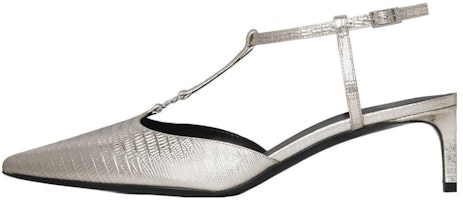(Women) CELINE Kitten Triomphe T-Bar 'Silver' 352193304C.36PN (Women) CELINE Kitten Triomphe T-Bar 'Silver' 352193304C.36PN