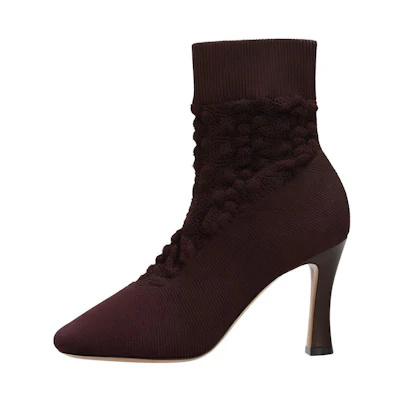 (W) CELINE Knit Ankle Boot 'Purple'