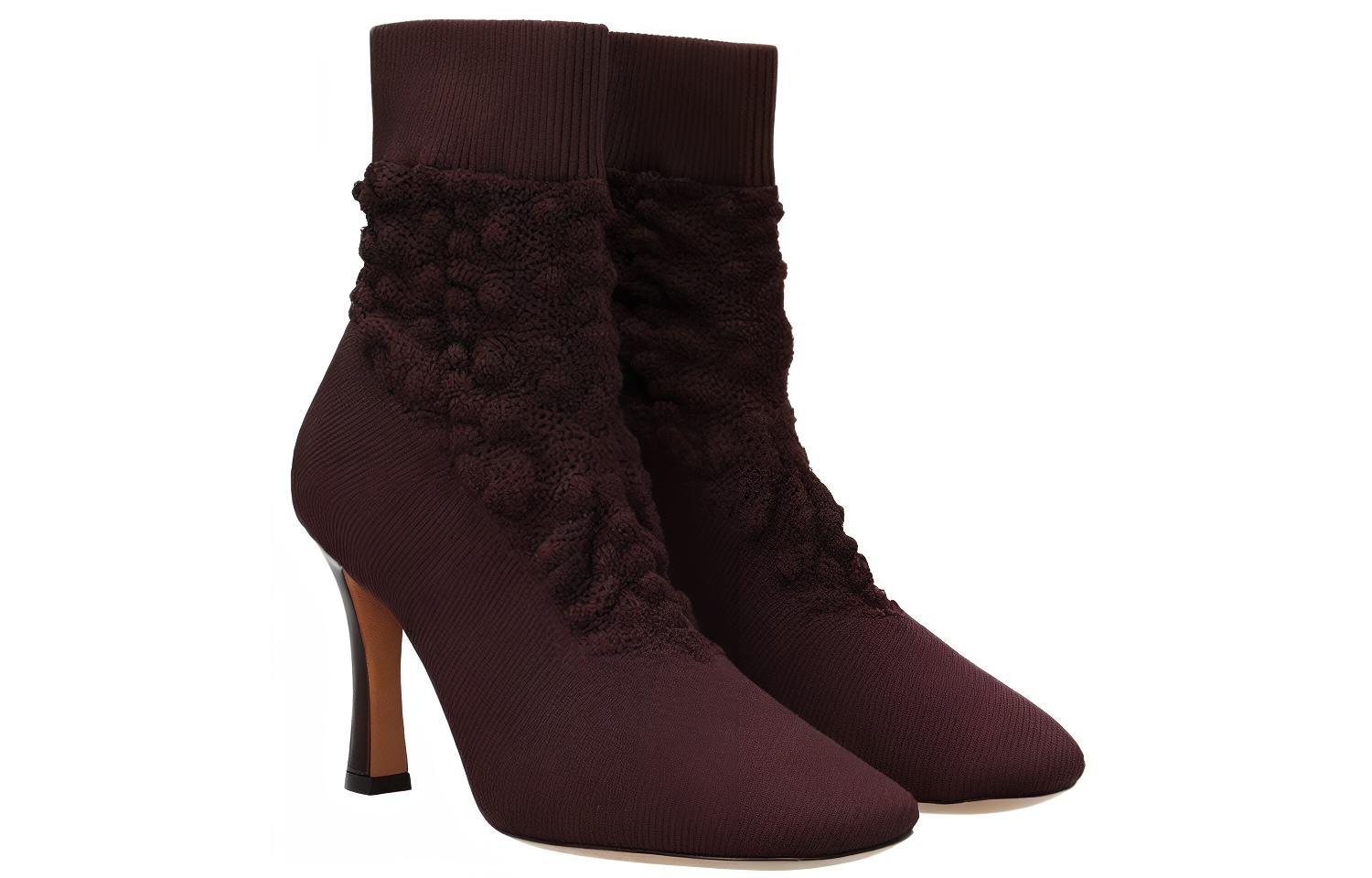 (W) CELINE Knit Ankle Boot 'Purple' 圖 2