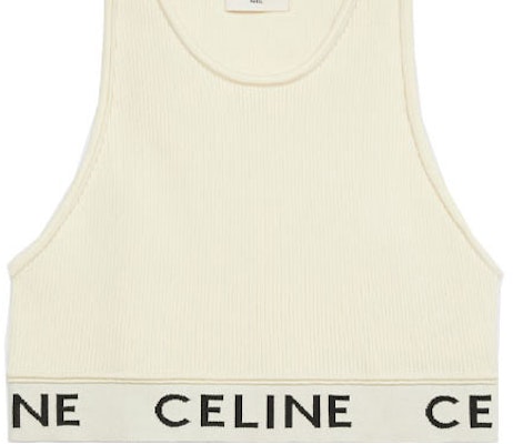 (W) 셀린 로고 니트 스포츠 탱크탑 - 오프 화이트. 2A68L372N-01OW Purchase (W) 셀린 로고 니트 스포츠 탱크탑 - 오프 화이트. 2A68L372N-01OW