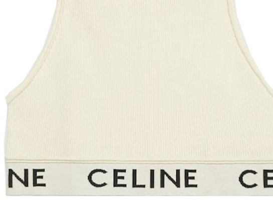 (W) 셀린 로고 니트 스포츠 탱크탑 - 오프 화이트. 2A68L372N-01OW Details for (W) 셀린 로고 니트 스포츠 탱크탑 - 오프 화이트. 2A68L372N-01OW
