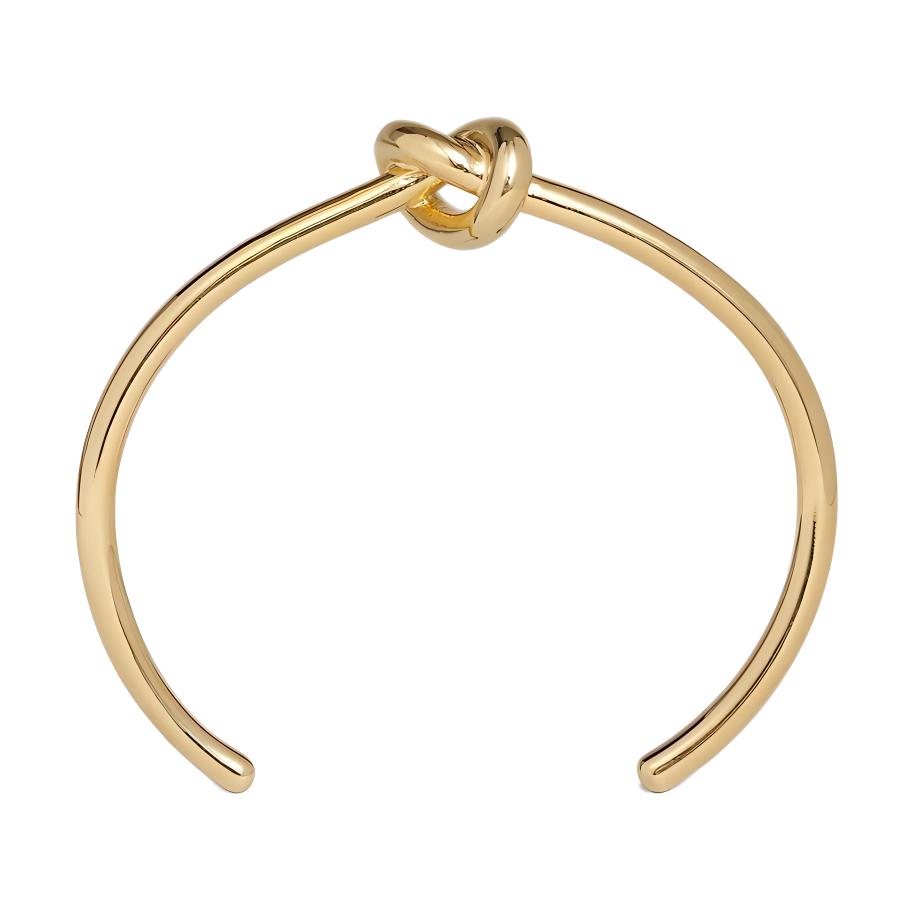 (Women) CELINE Knot Open Design Gold-Tone Brass Bracelet. 46P466BRA.35OR