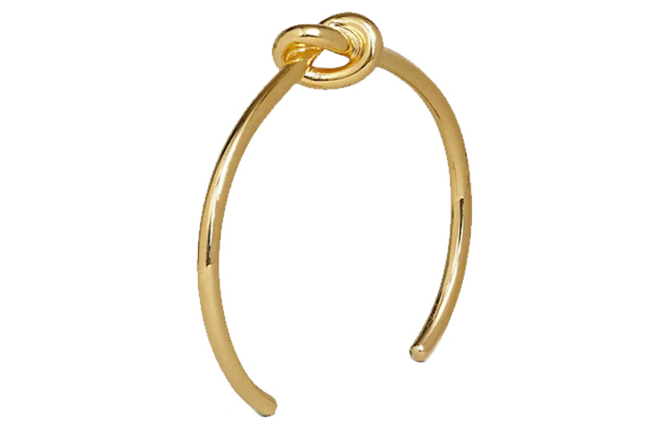 (Women) CELINE Knot Open Design Gold-Tone Brass Bracelet. 46P466BRA.35OR 圖 4
