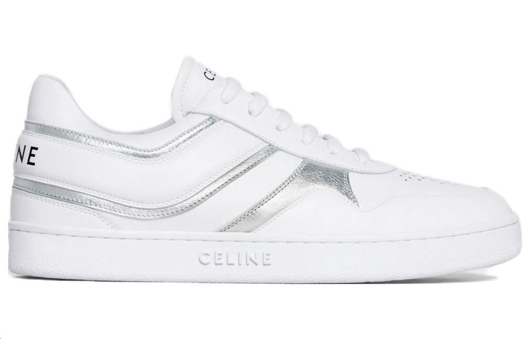 (W) CELINE Lace-Up Round Toe Low-Top 'White Fashion' 圖 2