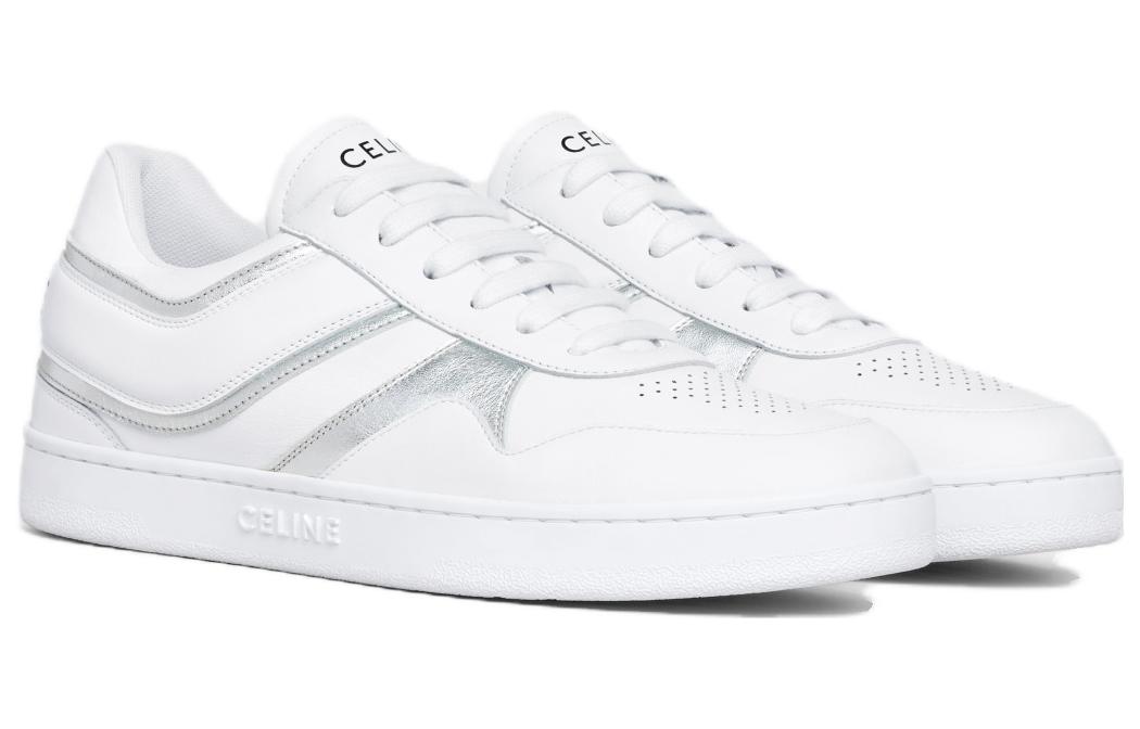 (W) CELINE Lace-Up Round Toe Low-Top 'White Fashion' 圖 3