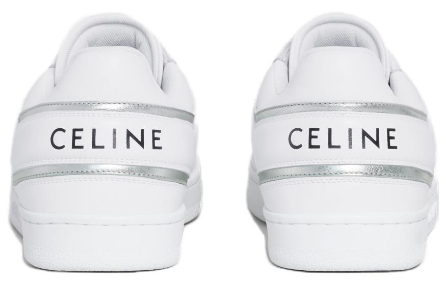 (W) CELINE Lace-Up Round Toe Low-Top 'White Fashion' 圖 4