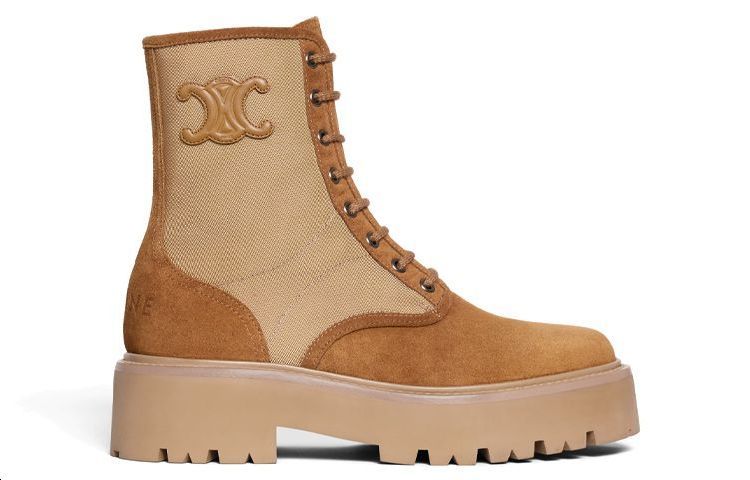 (W) CELINE Lace-Up Short Boot 'Dark Beige' 圖 2