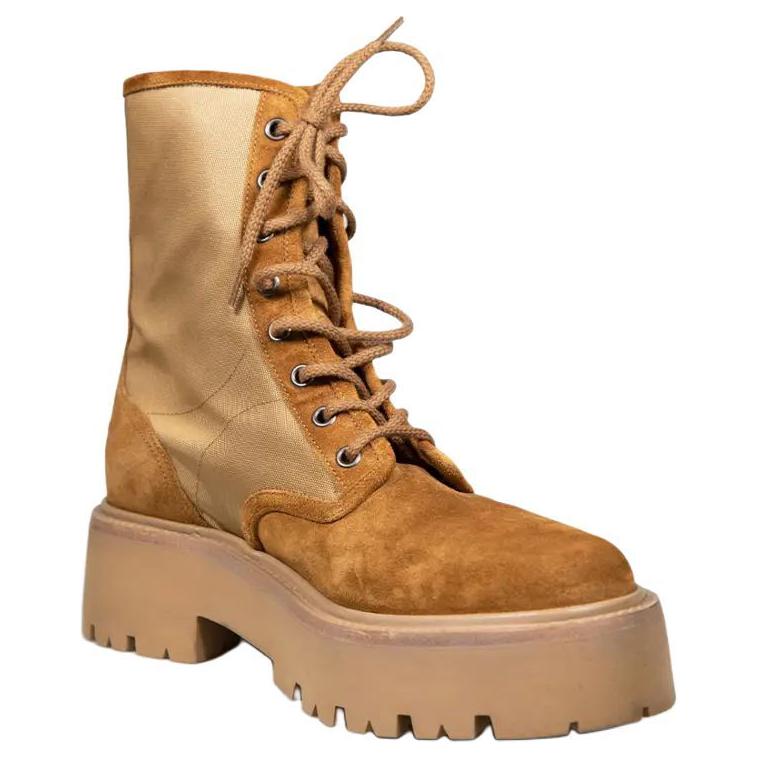 (W) CELINE Lace-Up Short Boot 'Dark Beige' 圖 3