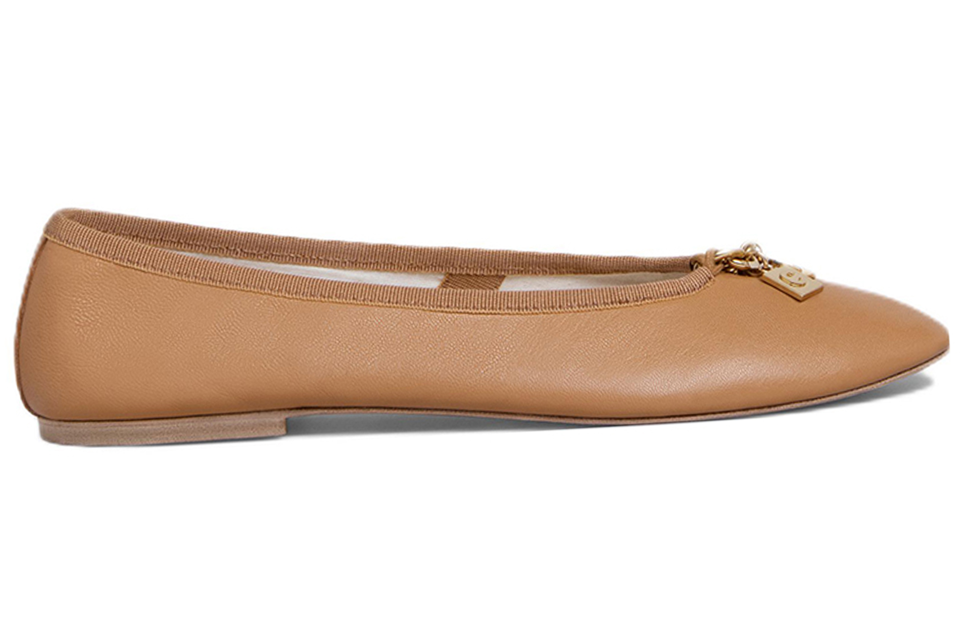 (W) CELINE Lambskin Fashion Flat 'Light Brown' 圖 2