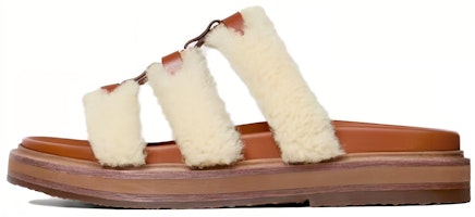 (Women) CELINE Lambskin Flat Sandal 'Tan Brown' 357283919C.03TV (Women) CELINE Lambskin Flat Sandal 'Tan Brown' 357283919C.03TV