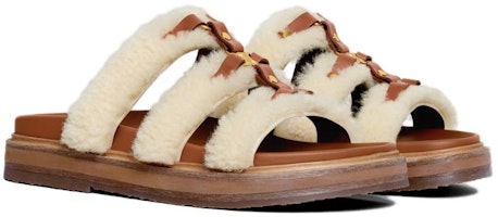 (W) セリーヌ ラムスキン フラットサンダル (タンブラウン) 357283919C.03TV Shop (W) セリーヌ ラムスキン フラットサンダル (タンブラウン) 357283919C.03TV