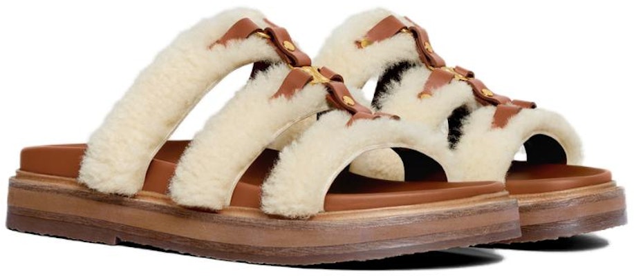 (Women) CELINE Lambskin Flat Sandal 'Tan Brown' 357283919C.03TV Shop (Women) CELINE Lambskin Flat Sandal 'Tan Brown' 357283919C.03TV
