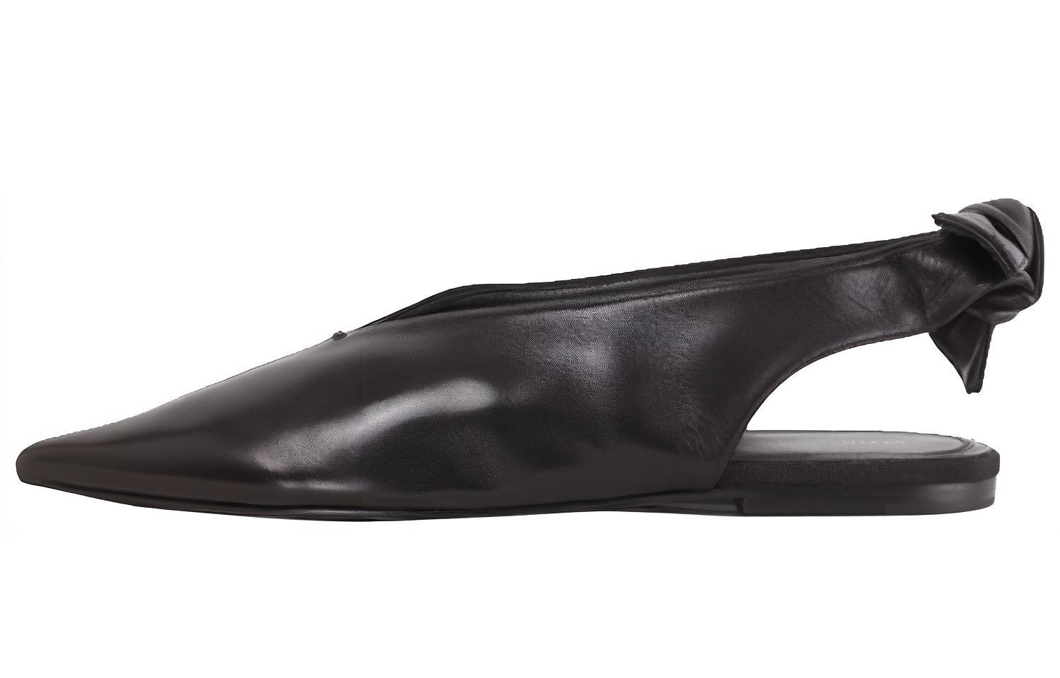 (W) CELINE Lambskin Pointed-Toe Flats 'Black'