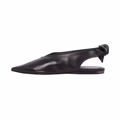 (W) CELINE Lambskin Pointed-Toe Flats 'Black'