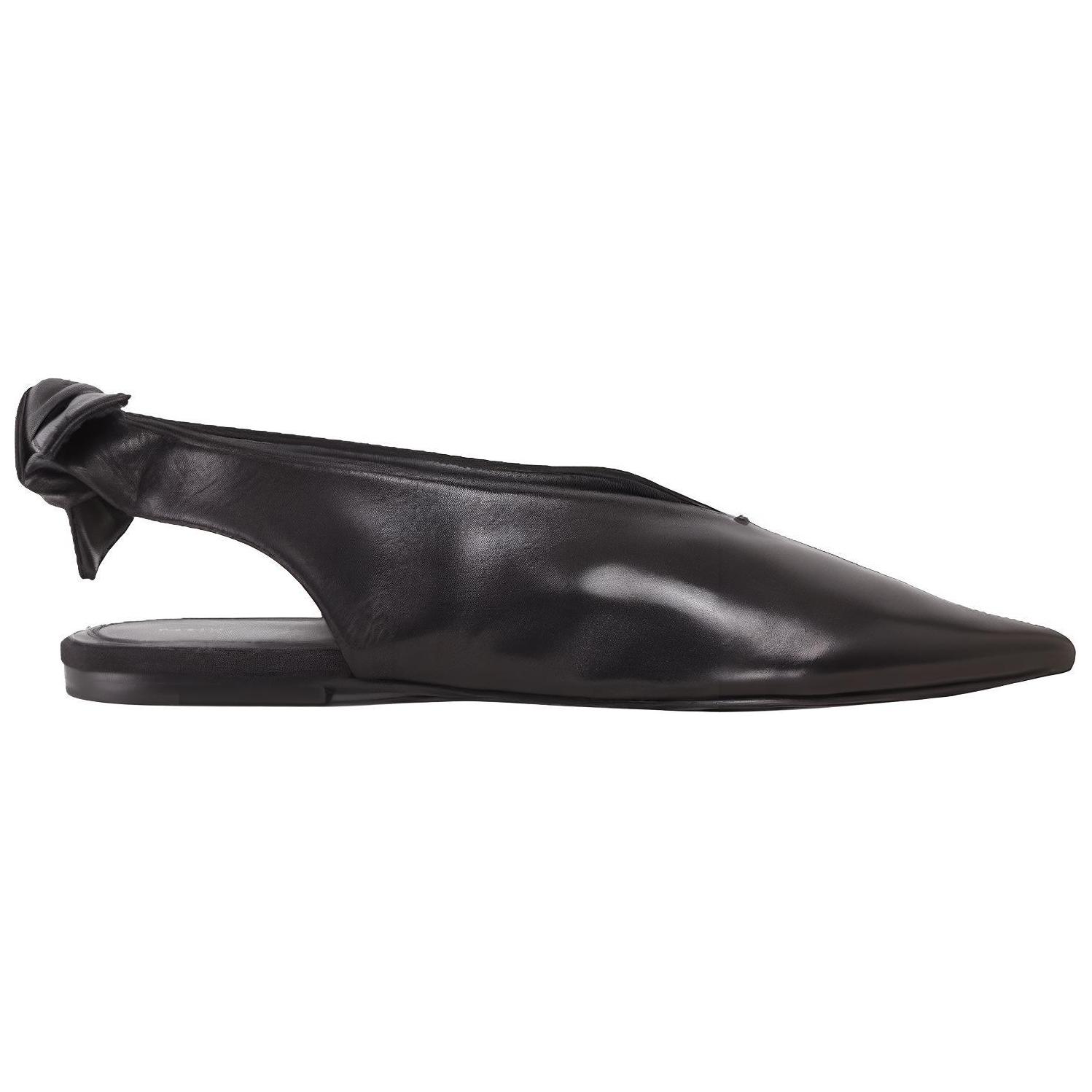 (W) CELINE Lambskin Pointed-Toe Flats 'Black' 圖 2