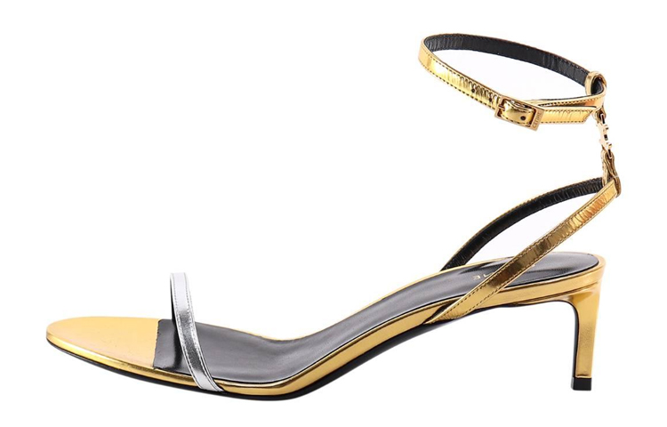 (W) CELINE Laminated Leather Sandal 'Gold'