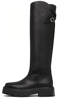 (Women) CELINE Large Buckle High Boots 'Black Leather' 351453607C.38NO Buy (Women) CELINE Large Buckle High Boots 'Black Leather' 351453607C.38NO