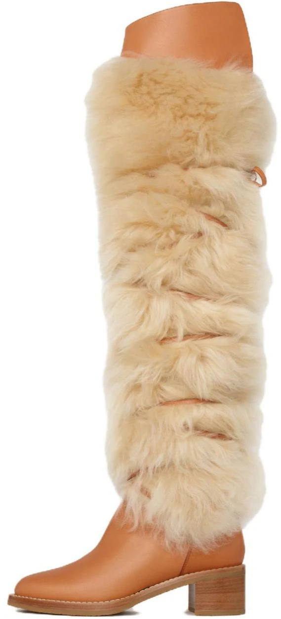 women-celine-leather-and-shearling-tall-boots-tan-340014240-c-04-lu