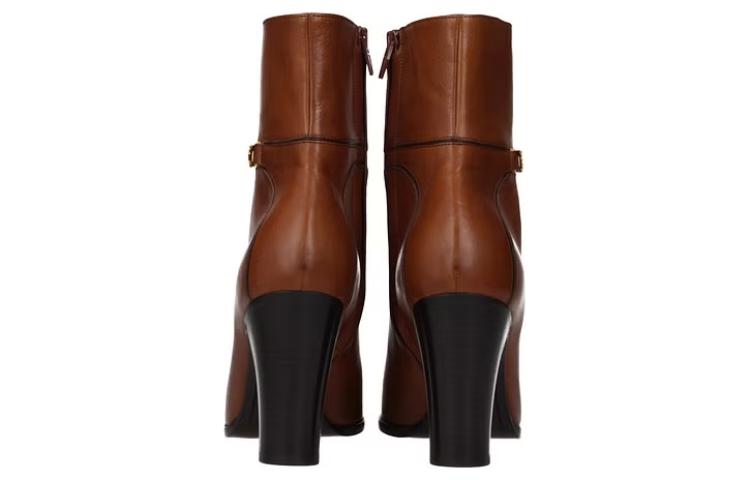 Purchase (W) Bota de Cuero Tobillera CELINE 'Marrón' 336543190C.18TO