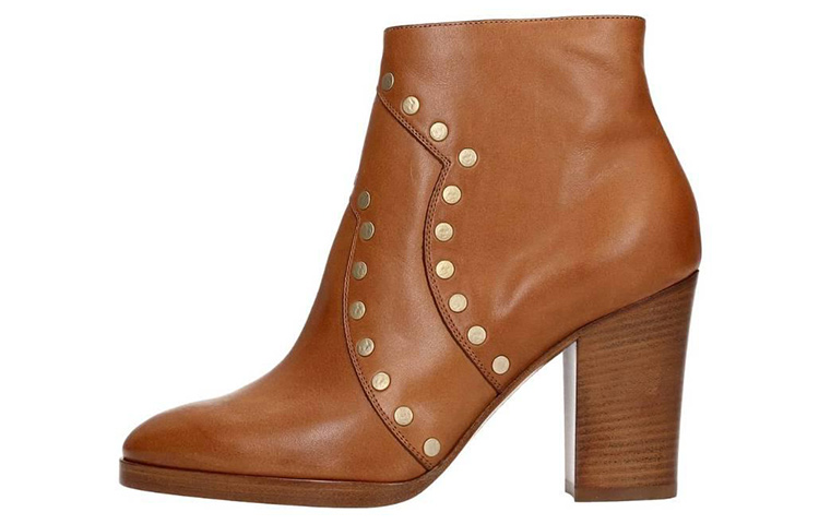 (Women) CELINE Leather Ankle Boot 'Brown' 339863169C.04LU