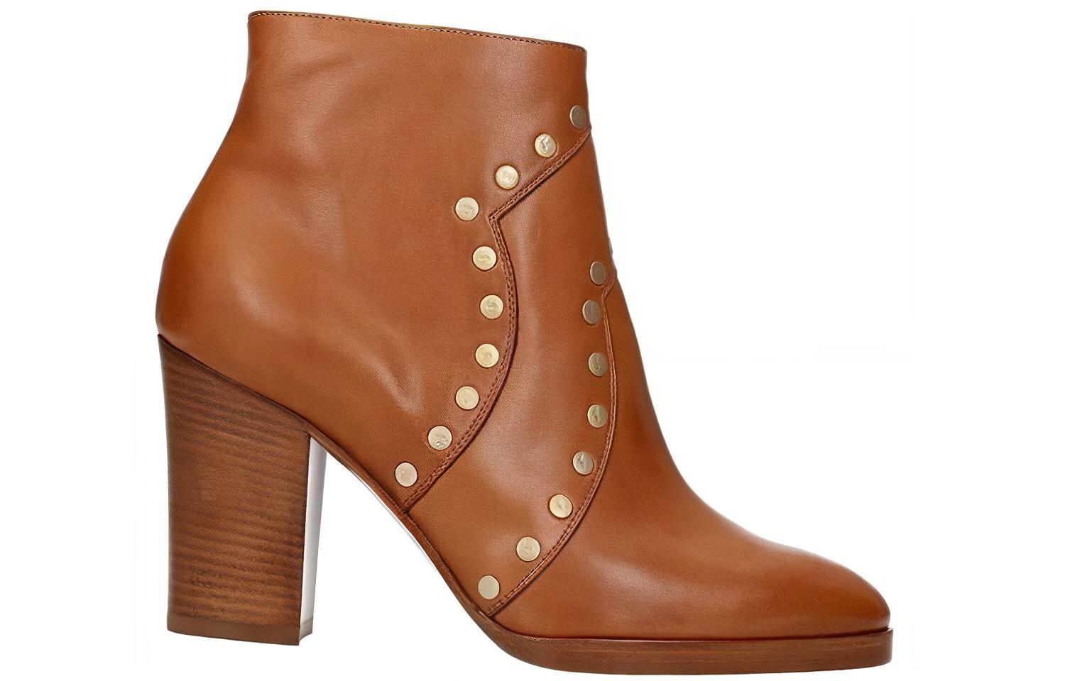 Order (W) Bota de Tobillo de Cuero CELINE 'Marrón' 339863169C.04LU