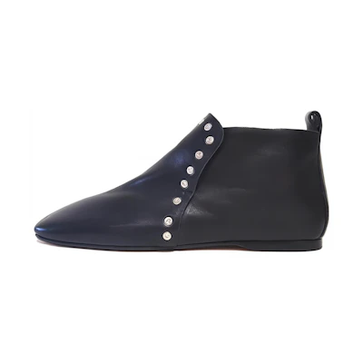 (W) CELINE Leather Ankle Boot 'Simple Elegance Black'
