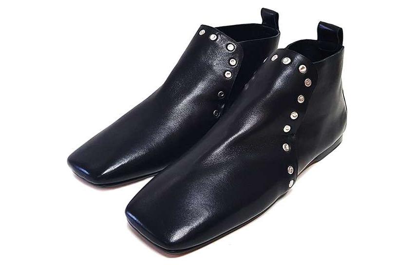 Shop (W) Bota de Cuero CELINE Tobillera 'Elegancia Simple Negra' 323553NSMC.38NO
