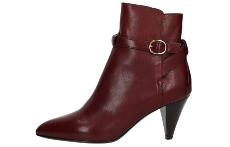 (Women) CELINE Leather Ankle Boot 'Vintage Red' 332573190C.28BD