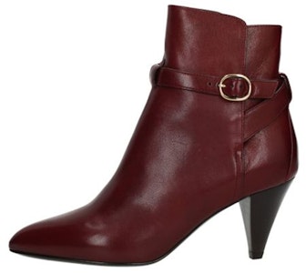 (Women) CELINE Leather Ankle Boot 'Vintage Red' 332573190C.28BD Buy (Women) CELINE Leather Ankle Boot 'Vintage Red' 332573190C.28BD