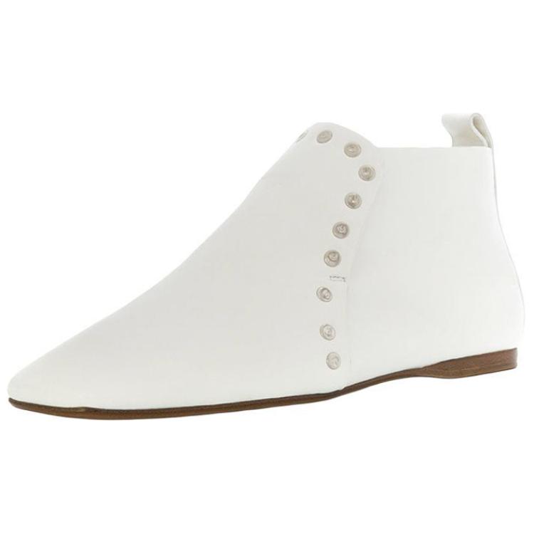 (W) CELINE Leather Ankle Boot 'White CMFT'