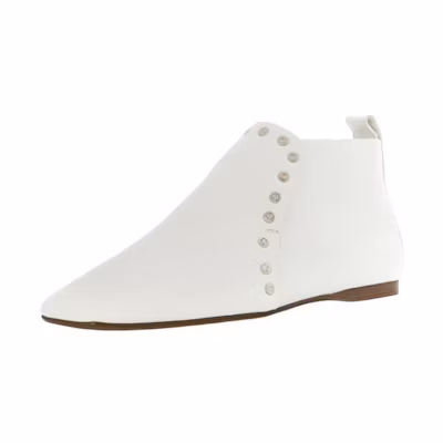 (W) CELINE Leather Ankle Boot 'White CMFT'