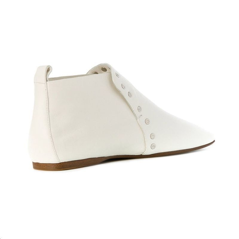 (W) CELINE Leather Ankle Boot 'White CMFT' 圖 4