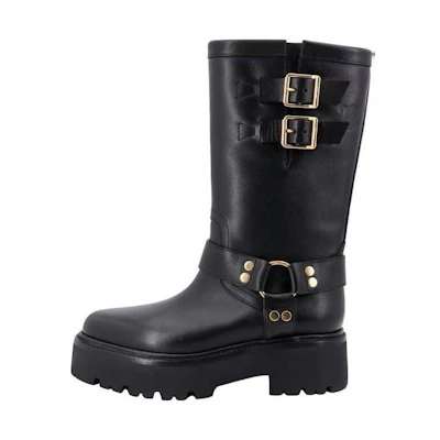 (W) CELINE Leather Ankle Boots 'Black CMFT'
