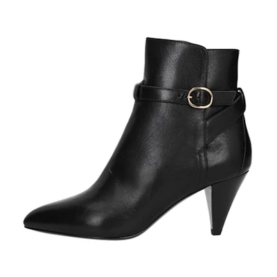 (W) CELINE Leather Ankle Boots 'Fashion Forward Black'